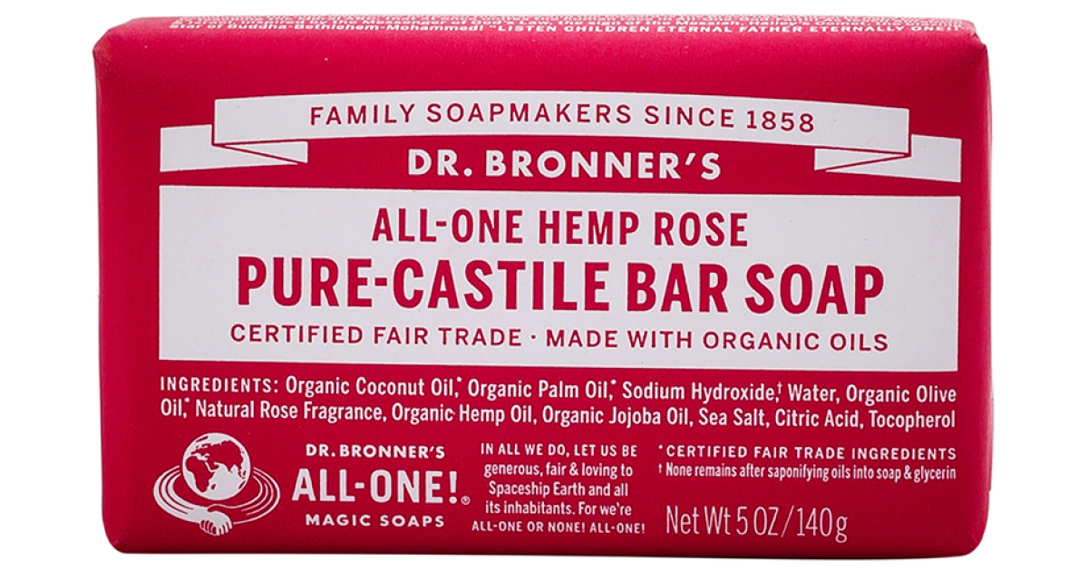 Buy Dr. Bronner's Pure Castile Soap Bar - Rose Online ...