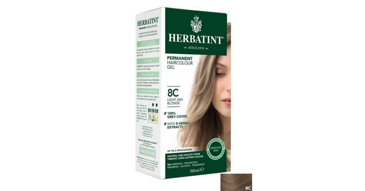 Buy Herbatint Hair Colours 8c Light Ash Blonde Online Faithful