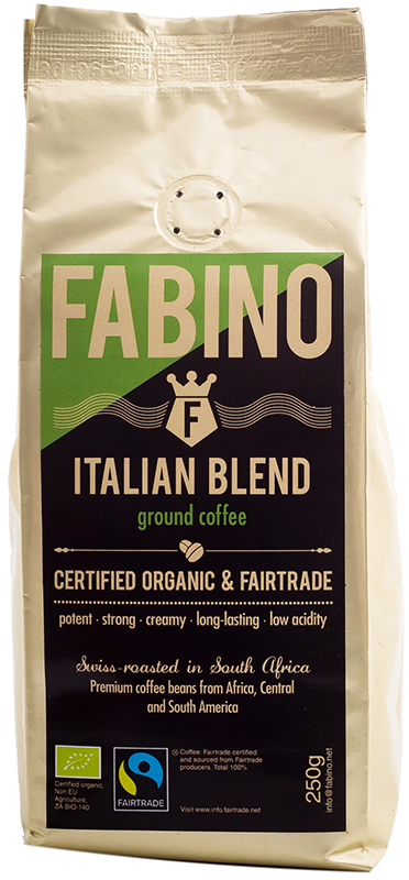 Buy Fabino Organic Ground Coffee Italian Online Faithful To Nature